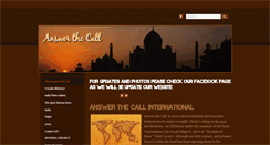 Desktop Screenshot of answerthecallinternational.org