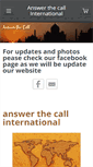 Mobile Screenshot of answerthecallinternational.org