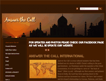 Tablet Screenshot of answerthecallinternational.org